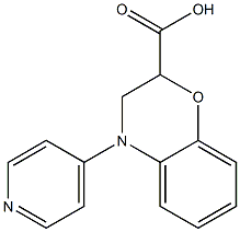 4-pyridin-4-yl-3,4-dihydro-2H-1,4-benzoxazine-2-carboxylic acid 结构式