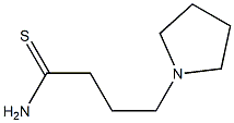 4-pyrrolidin-1-ylbutanethioamide Structure