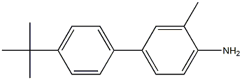 4'-tert-butyl-3-methyl-1,1'-biphenyl-4-amine,,结构式