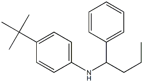 4-tert-butyl-N-(1-phenylbutyl)aniline 化学構造式