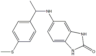 5-({1-[4-(methylsulfanyl)phenyl]ethyl}amino)-2,3-dihydro-1H-1,3-benzodiazol-2-one