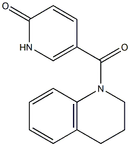 5-(1,2,3,4-tetrahydroquinolin-1-ylcarbonyl)-1,2-dihydropyridin-2-one 化学構造式