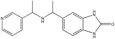 5-(1-{[1-(pyridin-3-yl)ethyl]amino}ethyl)-2,3-dihydro-1H-1,3-benzodiazol-2-one 结构式