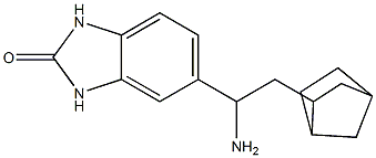 5-(1-amino-2-{bicyclo[2.2.1]heptan-2-yl}ethyl)-2,3-dihydro-1H-1,3-benzodiazol-2-one 结构式