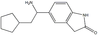 5-(1-amino-2-cyclopentylethyl)-2,3-dihydro-1H-indol-2-one Structure