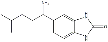 5-(1-amino-4-methylpentyl)-2,3-dihydro-1H-1,3-benzodiazol-2-one,,结构式