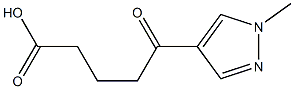5-(1-methyl-1H-pyrazol-4-yl)-5-oxopentanoic acid,,结构式