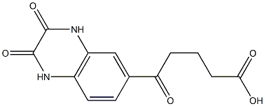 5-(2,3-dioxo-1,2,3,4-tetrahydroquinoxalin-6-yl)-5-oxopentanoic acid,,结构式