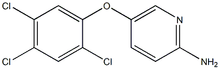 5-(2,4,5-trichlorophenoxy)pyridin-2-amine 结构式