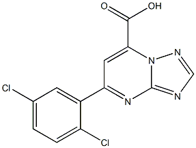 5-(2,5-dichlorophenyl)-[1,2,4]triazolo[1,5-a]pyrimidine-7-carboxylic acid Structure