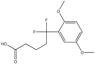 5-(2,5-dimethoxyphenyl)-5,5-difluoropentanoic acid|