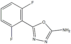5-(2,6-difluorophenyl)-1,3,4-oxadiazol-2-amine Struktur