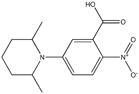 5-(2,6-dimethylpiperidin-1-yl)-2-nitrobenzoic acid|