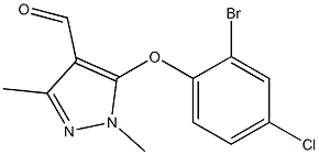 5-(2-bromo-4-chlorophenoxy)-1,3-dimethyl-1H-pyrazole-4-carbaldehyde