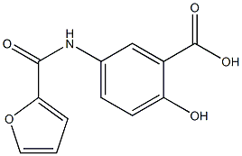 5-(2-furoylamino)-2-hydroxybenzoic acid Structure