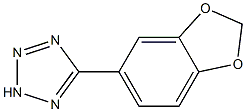 5-(2H-1,3-benzodioxol-5-yl)-2H-1,2,3,4-tetrazole,,结构式