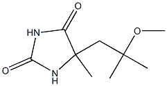 5-(2-methoxy-2-methylpropyl)-5-methylimidazolidine-2,4-dione Structure