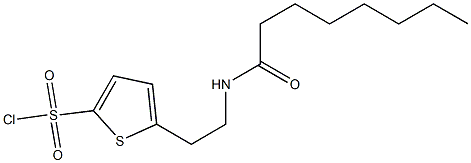 5-(2-octanamidoethyl)thiophene-2-sulfonyl chloride Structure
