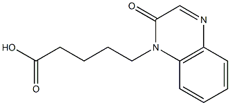 5-(2-oxo-1,2-dihydroquinoxalin-1-yl)pentanoic acid Struktur