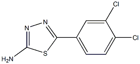 5-(3,4-dichlorophenyl)-1,3,4-thiadiazol-2-amine 结构式