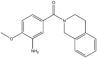 5-(3,4-dihydroisoquinolin-2(1H)-ylcarbonyl)-2-methoxyaniline,,结构式