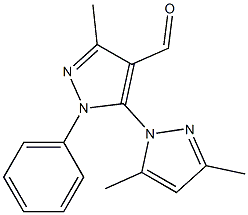 5-(3,5-dimethyl-1H-pyrazol-1-yl)-3-methyl-1-phenyl-1H-pyrazole-4-carbaldehyde