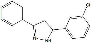 5-(3-chlorophenyl)-3-phenyl-4,5-dihydro-1H-pyrazole|