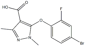 5-(4-bromo-2-fluorophenoxy)-1,3-dimethyl-1H-pyrazole-4-carboxylic acid|
