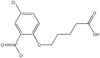 5-(4-chloro-2-nitrophenoxy)pentanoic acid Structure