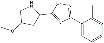  5-(4-methoxypyrrolidin-2-yl)-3-(2-methylphenyl)-1,2,4-oxadiazole