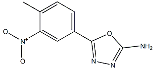 5-(4-methyl-3-nitrophenyl)-1,3,4-oxadiazol-2-amine,,结构式