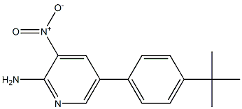 5-(4-tert-butylphenyl)-3-nitropyridin-2-amine Structure
