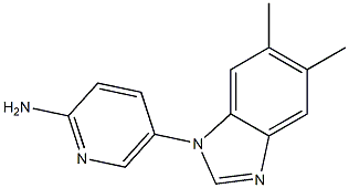 5-(5,6-dimethyl-1H-1,3-benzodiazol-1-yl)pyridin-2-amine