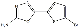 5-(5-bromothiophen-2-yl)-1,3,4-oxadiazol-2-amine 结构式