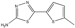 5-(5-methylthiophen-2-yl)-1,3,4-thiadiazol-2-amine Struktur