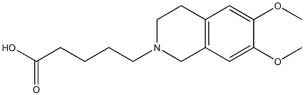 5-(6,7-dimethoxy-1,2,3,4-tetrahydroisoquinolin-2-yl)pentanoic acid|