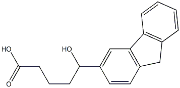 5-(9H-fluoren-3-yl)-5-hydroxypentanoic acid,,结构式