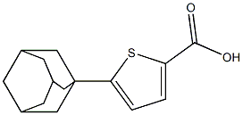 5-(adamantan-1-yl)thiophene-2-carboxylic acid Struktur
