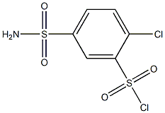 5-(aminosulfonyl)-2-chlorobenzenesulfonyl chloride Structure