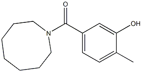 5-(azocan-1-ylcarbonyl)-2-methylphenol Structure