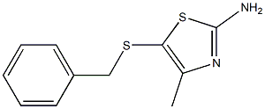 5-(benzylthio)-4-methyl-1,3-thiazol-2-amine 结构式