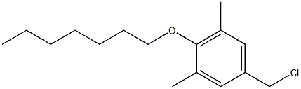 5-(chloromethyl)-2-(heptyloxy)-1,3-dimethylbenzene 结构式