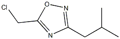 5-(chloromethyl)-3-(2-methylpropyl)-1,2,4-oxadiazole,,结构式