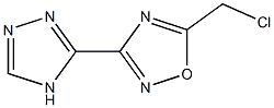 5-(chloromethyl)-3-(4H-1,2,4-triazol-3-yl)-1,2,4-oxadiazole,,结构式