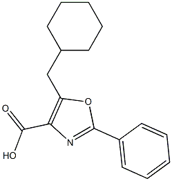 5-(cyclohexylmethyl)-2-phenyl-1,3-oxazole-4-carboxylic acid