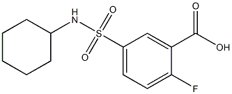  5-(cyclohexylsulfamoyl)-2-fluorobenzoic acid