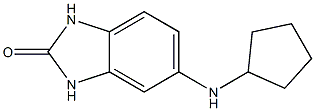 5-(cyclopentylamino)-2,3-dihydro-1H-1,3-benzodiazol-2-one,,结构式