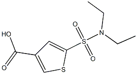 5-(diethylsulfamoyl)thiophene-3-carboxylic acid,,结构式