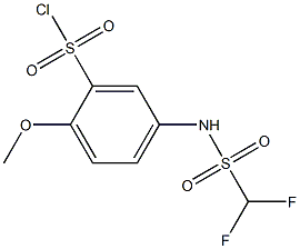 5-(difluoromethanesulfonamido)-2-methoxybenzene-1-sulfonyl chloride|