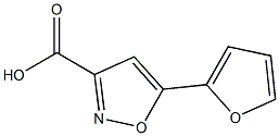 5-(furan-2-yl)-1,2-oxazole-3-carboxylic acid 化学構造式